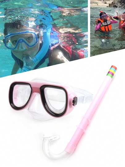 SHENYU طقم قناع الغوص والزعنفة للأطفال، معدات السباحة واللعب في الماء