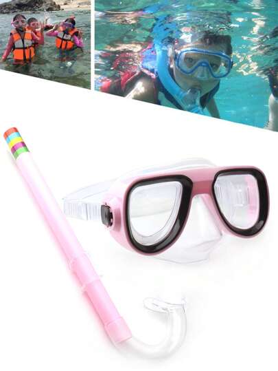 SHENYU طقم قناع الغوص والزعنفة للأطفال، معدات السباحة واللعب في الماء