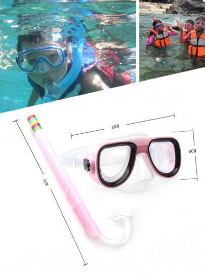 SHENYU طقم قناع الغوص والزعنفة للأطفال، معدات السباحة واللعب في الماء