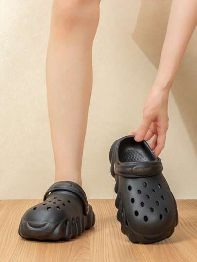 صنادل مفتوحة بتهوية رجالية عادية، موضة رياضية متطرفة للعطلات والشاطئ والخروج، كاجوال للشارع والمكتب والمنزل والجيم، مصنوعة من EVA المتنفسة مناسبة للربيع والصيف