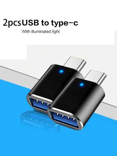 Reletech 1/3 قطعة محول من نوع-سي OTG من USB إلى نوع-سي للهاتف المحمول واللوحي، محول منفذ C، محول قرص أقراص USB، محول للسيارة