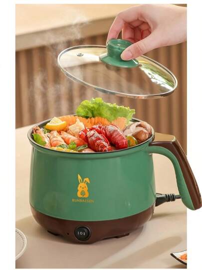 RAF وعاء طهي كهربائي مع بخار ، طباخ سريع غير لاصق ، تحكم في القوة المزدوجة ، مناسب للنودلز والشوربة والكرات والشوفان - جهاز مطبخ محمول ، طباخ أرز كهربائي صغير للمنزل ، وعاء بخار طعام لوجبتين ، آلة طهي ذات طبقة واحدة/مزدوجة غير لاصقة ، وعاء صغير 2...