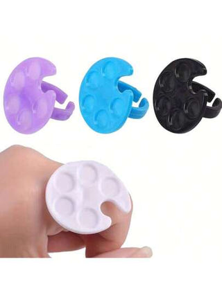 حلقة بيضوية لوحة الألوان ، لوحة ألوان صغيرة ، لوحة ألوان خاتم الأظافر ، لوحة ألوان طلاء الأظافر الصغيرة ، أداة لوحة الألوان المحمولة للرسم ، لوحة ألوان طلاء الأظافر ، حلقة إصبع بيضوية لوحة ألوان طلاء الأظافر ، أداة تجميل خفيفة الوزن ، لوحة ألوان...