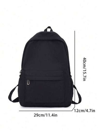 حقيبة ظهر طالب كبيرة السعة متعددة الاستخدامات بلون بسيط عائد للمدرسة