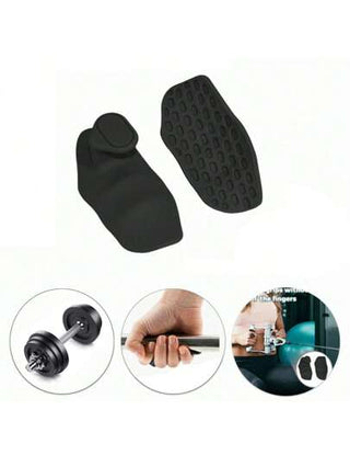 حماية اليدين المطاطية المضادة للانزلاق لرفع الأثقال - قبضات ملائمة للرفعات الأرضية - قفازات حماية كفي مطاطية إرجونومية لرفع الأثقال، الشد العكسي، الدمبل، التمرينات الرياضية في الجيم للرجال والنساء - وسائد قبضات الجيم المطاطية الإرجونومية لحماية راحة اليد