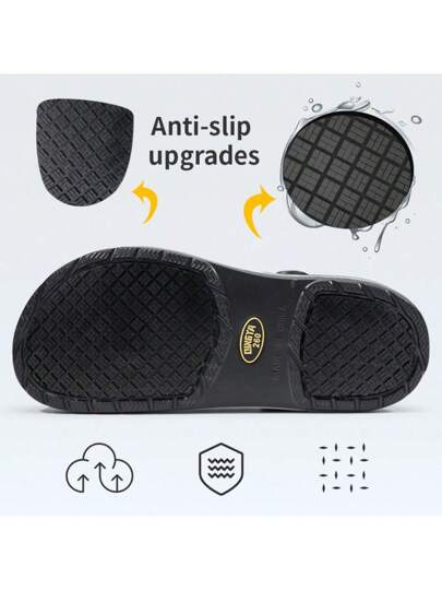 GUYISA أحذية سلامة مانعة للانزلاق ، أحذية طباخ احترافية لجميع الفصول ، خفيفة الوزن ، ناعمة ، قابلة للتنفس ، أحذية عمل مثقبة