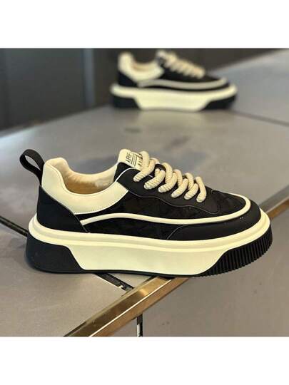 أحذية رياضية كاجوال عصرية ملونة للرجال، مريحة للربيع والصيف، تزيد الارتفاع، متعددة الاستخدامات