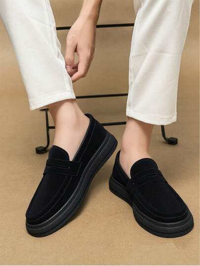 حذاء لوفر كلاسيكي صيفي بسيط للرجال ،خفيف الوزن ، مريح ، قابل للتنفس ، مقاوم للانزلاق ومتين ، أحذية زفاف للعريس ، أحذية كاجوال رسمية سهلة الارتداء