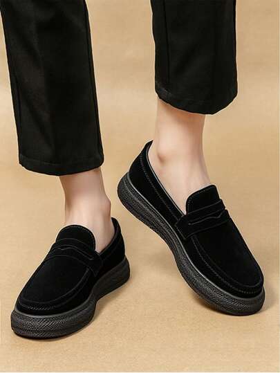 حذاء لوفر كلاسيكي صيفي بسيط للرجال ،خفيف الوزن ، مريح ، قابل للتنفس ، مقاوم للانزلاق ومتين ، أحذية زفاف للعريس ، أحذية كاجوال رسمية سهلة الارتداء