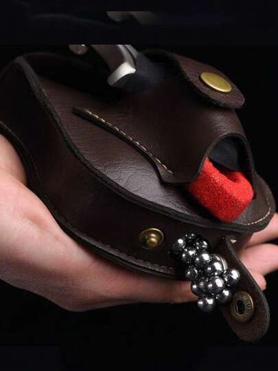 قطعة واحدة حقيبة حمل فردة رمي منزلقة للخارج، تتضمن 100 كرة فولاذية 6 مم، ملحقات منزلقة للصيد والصيد، حقيبة تخزين رائعة كهدية عيد ميلاد أو عطلة للأصدقاء والعائلة