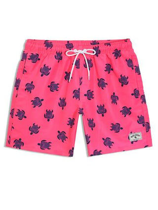 Manfinity Swimmode شورتات شاطئية حد أدنى للرجال ذات طبعات، هاواي