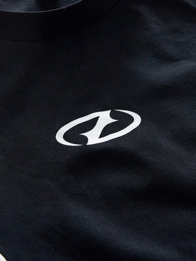 AXEPEAK تي شيرت رجالي متعدد الحجم بأكمام قصيرة وياقة مستديرة مفوت اللون، ملابس الشارع الجاهزة