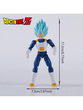 أثاث مكتبي TOEI ANIMATION قطعة واحدة من الدمية المتحركة المرخصة رسميًا لشخصية فيجيتا سوبر سايان - تمثال لعبة باللون الأزرق، مثالي لديكور المنزل وهدايا أعياد الميلاد للمعجبين والمجمّعين