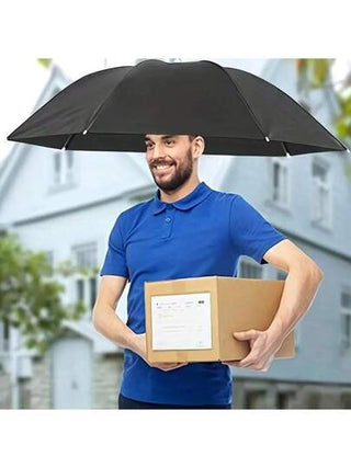 قبعة شمسية قابلة للطي لاستخدام الخارجي قطعة واحدة، مظلة بدون مقبض ، مقاومة للرياح وتوفر الحماية في جميع الأحوال الجوية، مناسبة للصيد والتنزه والتخييم والاستكشاف الخارجي والزراعي، محمولة ومتعددة الوظائف