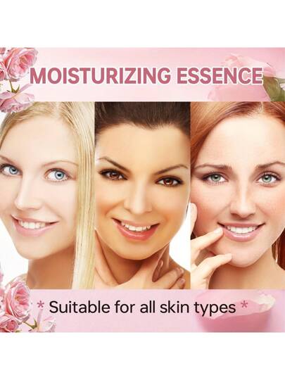 SUMIFANG أساس الوردة وحمض الهيالورونيك - مرطّب وجه طبيعي بنسبة 97% خال من العطور، يهدّئ الجلد الجاف والخشن ذو اللون البيج الفاتح ، يحسّن لون البيج الفاتح والنسيج، غير مسدد للمسام، خالٍ من البارابين، لكلّ أنواع لون البيج الفاتح اليومية