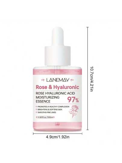 SUMIFANG أساس الوردة وحمض الهيالورونيك - مرطّب وجه طبيعي بنسبة 97% خال من العطور، يهدّئ الجلد الجاف والخشن ذو اللون البيج الفاتح ، يحسّن لون البيج الفاتح والنسيج، غير مسدد للمسام، خالٍ من البارابين، لكلّ أنواع لون البيج الفاتح اليومية