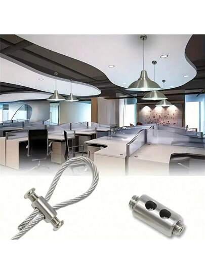 16/32 قطعة مشابك كابلات من الحديد السلك، مشبك قفل بسدادة طرفية، أدوات معدنية متينة لربط الأسلاك للأغراض البستنة، التخييم