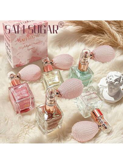 رذاذ إضاءة الجسم بلمسات من الذهب لإضفاء تأثيرات لامعة، منعش متعدد الاستخدامات، مناسب لجميع المناسبات