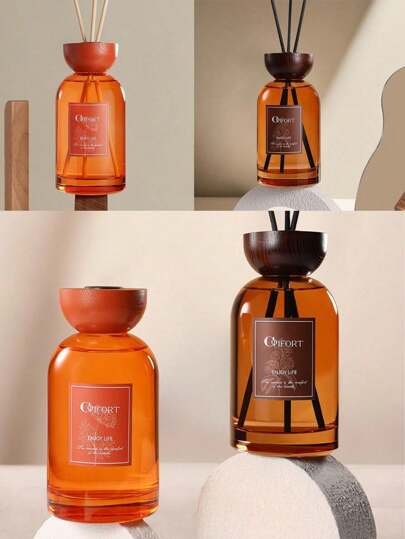 SHEIN قارورة جديدة سعة 11.8 أوقية / 350 مل، ريد ديفيوزر اوكي شان يي متعدد الاستخدامات، رائحة منعشة دائمة، ديكور المنزل والغرف والفندق، هدايا عطرية متطورة العطور