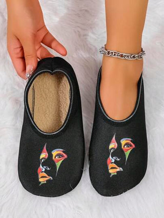 خفاف منزليين للزوجين مبطنين حراريًا، مضادة للانزلاق للاستخدام الداخلي في اليوجا والرقص والتدريب الشامل ، ناعمة وخفيفة الوزن