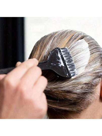 طقم صبغ الشعر 7 قطع - طقم فرشاة الصبغة ووعاء الصبغة، قفازات صبغ الشعر، أعواد صبغ الشعر، أدوات صبغ الشعر باليد للرجال والنساء