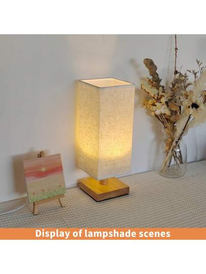 قطعة واحدة غطاء مصباح مكتب مربع من القماش، إكسسوارات إضاءة لديكور المنزل والفندق والغرفة، غطاء مصباح معلق، غطاء مصباح طاولة، غطاء مصباح الحائط، القطر: 4.1 بوصة * 4.1 بوصة * 9.4 بوصة