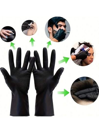 طقم صبغ الشعر 7 قطع - طقم فرشاة الصبغة ووعاء الصبغة، قفازات صبغ الشعر، أعواد صبغ الشعر، أدوات صبغ الشعر باليد للرجال والنساء