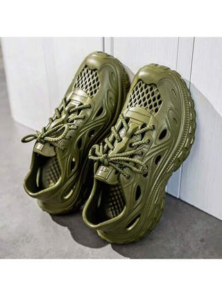 صنادل رياضية للرجال، أحذية صيفية سميكة الوحدة للاستخدام اليومي بنعل سميك، مقاومة للانزلاق وقابلة للتهوية ومقاومة للبلى، أحذية مفتوحة للزوجين للشاطئ