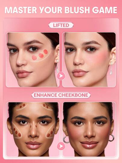 SHEGLAM أحمر خدود سائل Color Bloom Dayglow بلمسة نهائية لامعة-Love Cake Glowing Gel Cream Blush يدوم طويلاً ولا يتلاشى، ذو صبغة عالية، خفيف الوزن، يدوم طويلاً، ناعم، أحمر خدود، هدايا ، عيد الميلاد، الشتاء، وردي، بني عيد الأب التخرج عيد الميلاد...