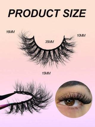 7 أزواج من الرموش الصناعية الناعمة من الحرير الرفيع بشكل عيون القطة ذات قوس D ورموش خفيفة طويلة بتأثير تجسيمي 8D