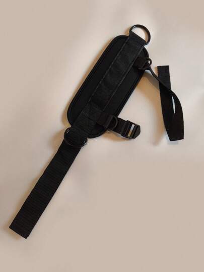 1 حزام كاحل مزود بحلقتين على شكل حرف D لتمارين الكمال والرفع الميت وتقوية الساقين، ملحق لياقة حزام كاحل لتمديد الأرداف والساقين، معدات تمرين الجمنازيوم