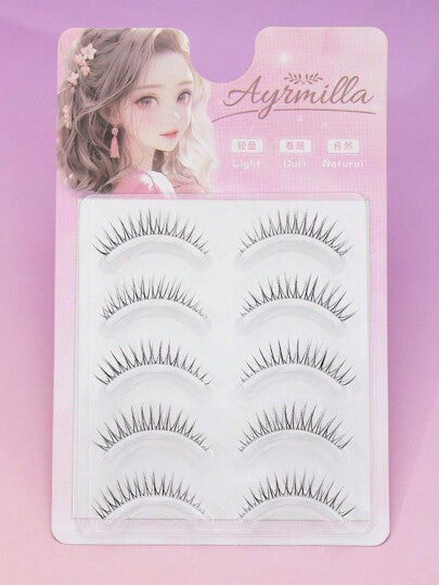 5 أزواج من رموش صناعية طبيعية خفيفة ناعمة من فرو الحيوانات 3D، رموش طويلة حريرية متعددة الطبقات، مثالية لحفلات الزفاف والنوادي وأثناء الأعمال اليومية، رموش صناعية مريحة للارتداء، وذيول ملوناة، مطولة بشكل طبيعي وواقعي ورموش كاملة