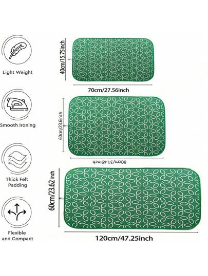 طقم كي قابل للطي مقاوم للحرارة قطعة واحدة ، وسادة كي محمولة مناسبة للكي اليومي للملابس والمعاطف والبدل وزي العمل وغيرها