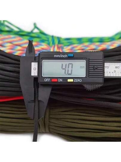 LOTANK حبل مظلة 550 ب- 7 ألوان بطول 30 متر وقطر 4 ملم، مناسب للتخييم والرحلات الخارجية ، حبل مظلة مظلة ، حبل إسعافات أولية للخارج ، ملحقات خيمة