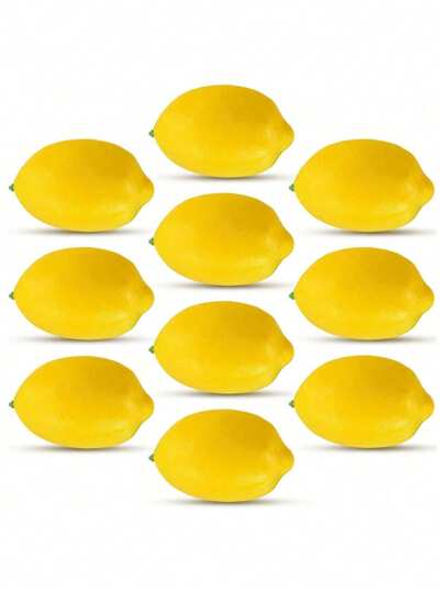 6 حبات بزينة ليمون اصطناعية مقاس 7سم، ليمون أصفر، أكاليل زهور الليمون، أكاليل زهور، حفلات المياه الليمونية، طاولات المطبخ، ديكورات الربيع والصيف، أطباق الفاكهة، المزهريات، الحشوات، إكسسوارات التصوير