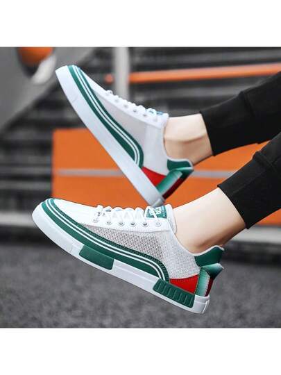 أحذية رياضية شبكية صيفية للرجال 2025 ذات نسيج شبكي خفيف الوزن وتنفس عالي، أحذية رياسضية صغيرة الحجم مريحة وعملية، مناسبة للصيف