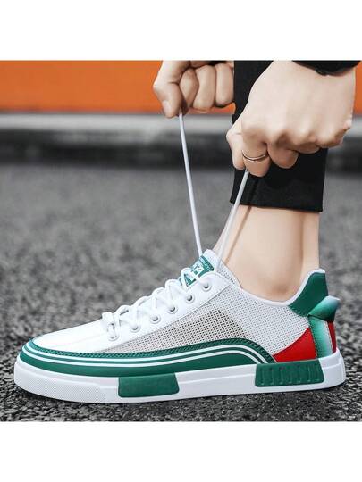 أحذية رياضية شبكية صيفية للرجال 2025 ذات نسيج شبكي خفيف الوزن وتنفس عالي، أحذية رياسضية صغيرة الحجم مريحة وعملية، مناسبة للصيف