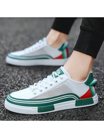 أحذية رياضية شبكية صيفية للرجال 2025 ذات نسيج شبكي خفيف الوزن وتنفس عالي، أحذية رياسضية صغيرة الحجم مريحة وعملية، مناسبة للصيف