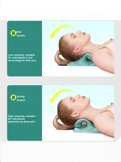 قطعة واحدة جهاز شد العنق بشكل حرف C من مادة الإيفا - وسادة تدليك للاسترخاء والاتزان للرقبة والكتف، وسادة علاجية للفقرات، منشف تدليك محمول (أسود)، مدلك للرقبة والكتف، مساعد للاسترخاء العضلي، تصميم سطح منقوش، وسادة دعم ناعمة، مناسب لموظفي المكاتب