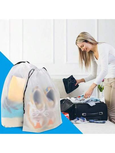 10 قطعة / 15 قطعة / 5 قطع / 1 قطعة من أكياس منظم الأحذية الخارجية ، أكياس منظم الجوارب ، أكياس منظم الملابس ، أكياس تخزين السفر للتنزه والتخييم والتسلق والدراجات الهوائية ، أكياس القمامة