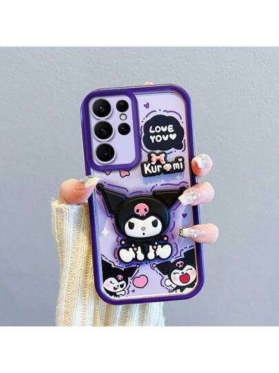 Sanrio غطاء هاتف ل- Galaxy A10S A31 A32 A33 A34 A35 A30 A50 A51 A52s A53 A54 A55 M12 M13 5G مع حزام معصم من كوروني
