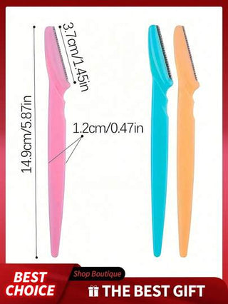 أدوات إزالة شعر الحواجب، ماكينة حلاقة موفرة للشعر بغطاء دقيق، أداة تنظيف البشرة عن طريق التقشير(ألوان عشوائية) للنساء والرجال