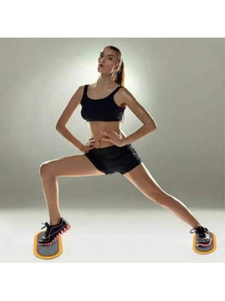 زوج من أطباق التزحلق الرياضية الجانب للياقة البدنية وتمارين اليوغا، قابلة للنقل، أداة تدريب البطن الرياضية الكاملة للجسم