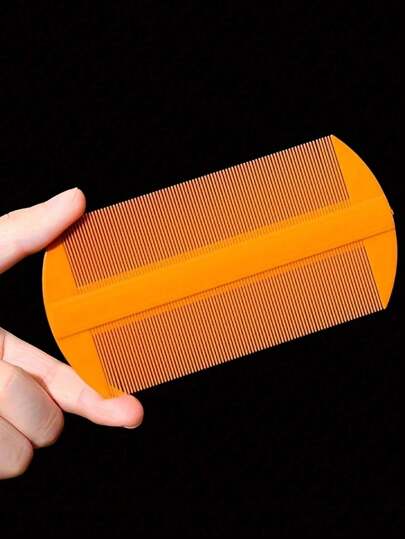 مشط مزدوج الجانب من البامبو للتخلص من القمل - يزيل القشرة والعقد ، أداة تنظيف بأسنان ناعمة ، مشط للتخلص من البيض الصغيرة للقمل في الشعر ، مشط كثيف من البامبو