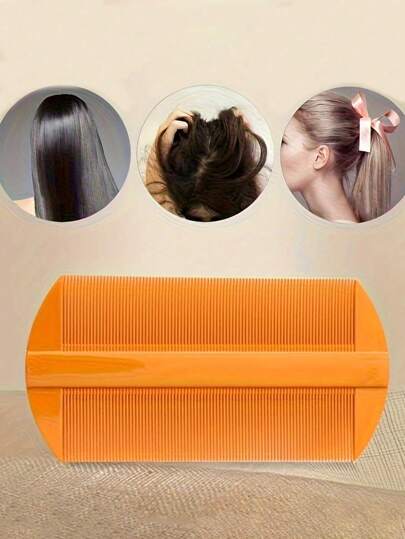 مشط مزدوج الجانب من البامبو للتخلص من القمل - يزيل القشرة والعقد ، أداة تنظيف بأسنان ناعمة ، مشط للتخلص من البيض الصغيرة للقمل في الشعر ، مشط كثيف من البامبو