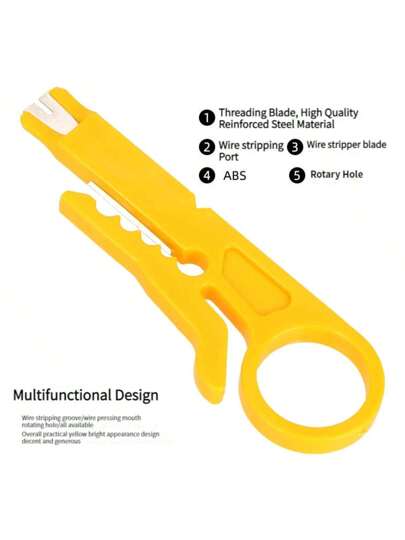 5/2 قطع كماشة كابل كاشط سلك, أداة تقشير سلك و كماشة كبس متعددة الوظائف, أداة يدوية متعددة الاستخدامات لقص واقتطاع الخطوط