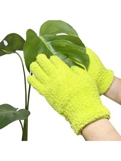 زوج قفازات التنظيف من ألياف الشمواه - برتقالي اللون ، قابل للتمدد وتنفس للتنظيف السهل للسيارات والقوارب والمنازل والأسطح المنزلية والنباتات، قفازات تنظيف من الألياف الدقيقة، عالية الجودة، لطيفة، تصيد الغبار، قابلة للغسل، خالية من النسالة