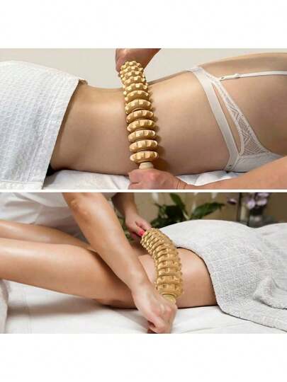 جهاز تدليك خشبي دائري، أداة تدليك جسم لتخفيف الدهون والتنعيم ، مجموعة للنساء الكولومبيات لتصريف اللمفاوي، اكسسورات رياضية