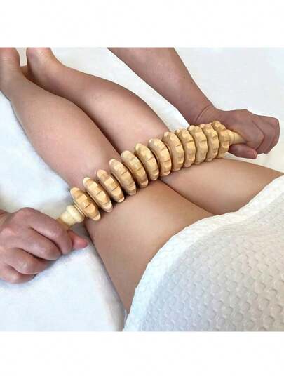 جهاز تدليك خشبي دائري، أداة تدليك جسم لتخفيف الدهون والتنعيم ، مجموعة للنساء الكولومبيات لتصريف اللمفاوي، اكسسورات رياضية