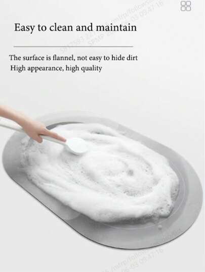 قطعة واحدة من بساط مقهى - بطيء الجفاف ومقاوم للحرارة من صلصال الرُّكود فائق النعومة، بتصميم "مقهى BAR"، مثالي لأسطح العمل وطاولات الطعام، لحماية الأسطح، بساط القهوة